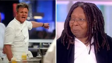 Breaking news: Gordon Ramsay ejects Whoopi Goldberg from his restaurant.