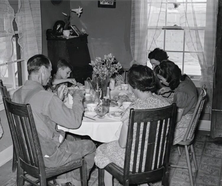 Dinner with the farm family. Montana’s Fairfield Bench Farms…