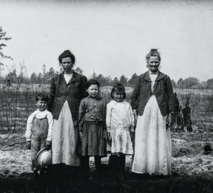 The contented and joyful Britt family on the farm. Refer to Lewis W. Hine’s April 1915 report on North Carolina.