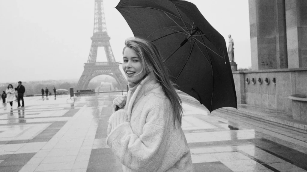 Claudia Schiffer, 54, in floral swimsuit during ice plunge, per August 2025 Instagram and entertainment news.