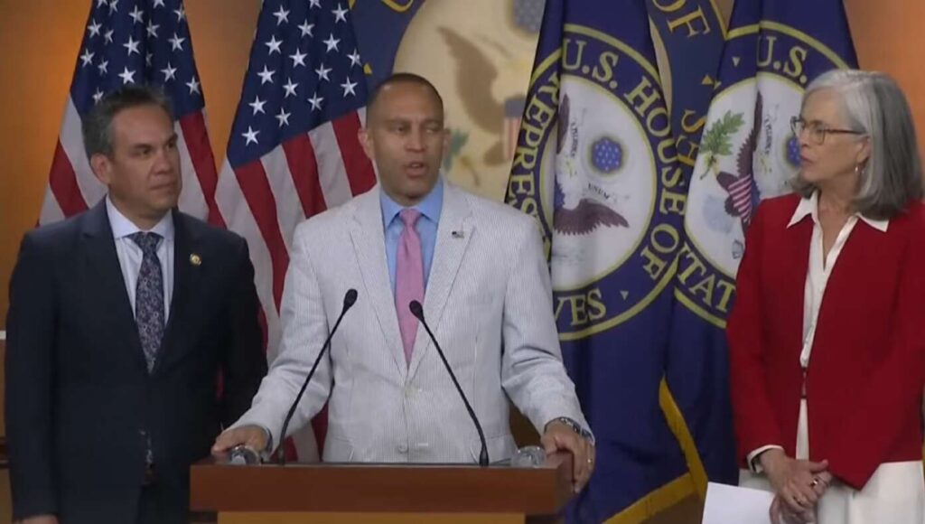 Democrats protesting Trump’s census plan to exclude illegal votes, per Washington, D.C. reports on Biden’s efforts.