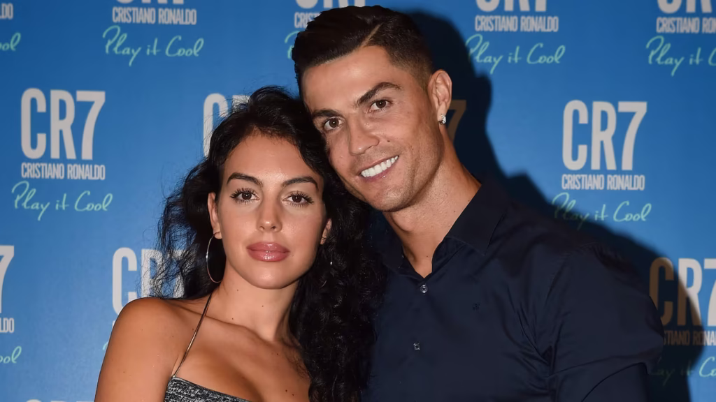Cristiano Ronaldo and Georgina Rodríguez engaged with a massive diamond ring, per Instagram announcement in Turin.