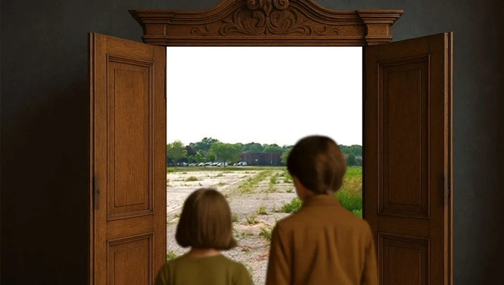 Kids find Toledo, Ohio behind wardrobe, not Narnia, per satirical September 2025 news.